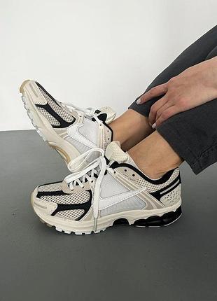 Крутые женские кроссовки nike windows zoom vomero 5 beige black бежевые унисекс 36-45 р
