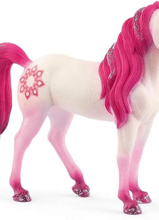 Schleich bayala, igrushki-yedinorogi dlya devochek i mal'chikov, figurka yedinoroga mandala unicorn mare, rozovyy, ot 5 let detali