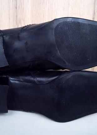 Новые натуральные кожаные ботинки, сапоги, деми ботинки, ботильоны весна, р. 396 фото
