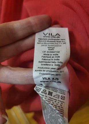 Яскрава  святкова сукня на бретелях зефірка vila плаття платье шифон5 фото