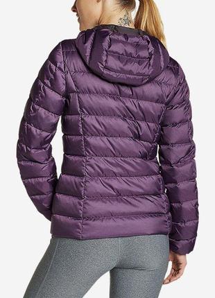 Ультра легкий пуховик eddie bauer women's cirruslite down hooded jacket m2 фото