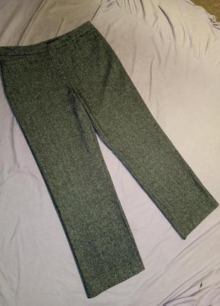 Шерстяные-40%,стрейч,шёлк,тёплые брюки с карманами,с нюансом,gerry weber3 фото