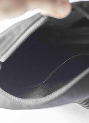 Мужская сумка мессенджер ellesse черная спортивная барсетка через плечо текстильная7 фото