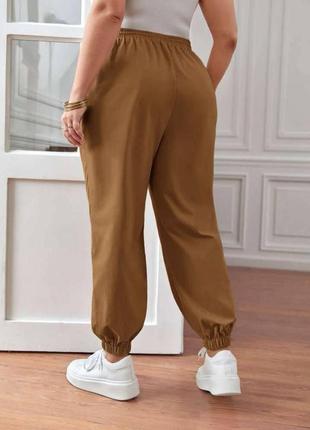 Женские спортивные штаны с высокой посадкой из двунитки норма9 фото