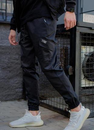 Мужские классические брюки повседневные without всесезонные черные
