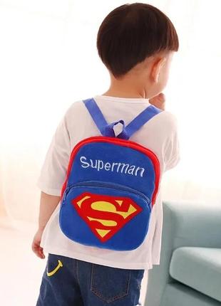 Плюшевий рюкзачок superman2 фото
