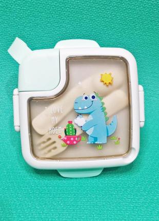 Очень крутой детский ланч-бокс с приборами! контейнер для еды, лоток для завтрака для детей