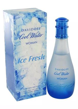 Davidoff cool water woman ice fresh, объем 100 мл, туалетная вода, лимитка, снятость1 фото