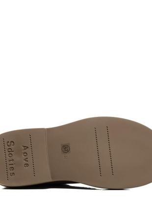 Замшевые женские туфли на застежке серо - бежевые 2175т10 фото