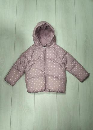 Куртка для девочки розовая в горох primark 92, 98см
