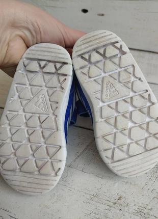 Оригинальные кожаные кроссовки кеды на липучках adidas 214 фото