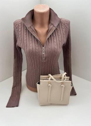 Женский трикотажный свитер жіночий якісний светр2 фото