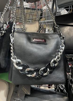 Женская сумочка кожа polina & eiterou жіноча лакова сумка+ шопер з тканини у подарунок2 фото