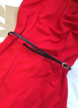 Червона сукня сукня міні міді4 фото