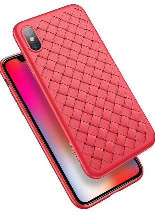 Чехол для iphone x из tpu (красный)