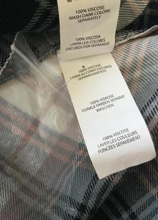 Рубашка в клктку вискоза 4