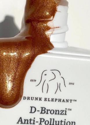 Drunkelephant d-bronzi™m anti-pollution bronzing drops with peptides 🤎 бронзирующие капли с пептидами4 фото