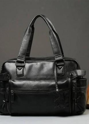 Кожаная мужская сумка эко кожа2 фото