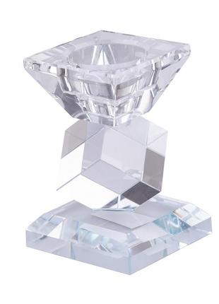 Подсвечник кристалл стеклянный 10.5 см