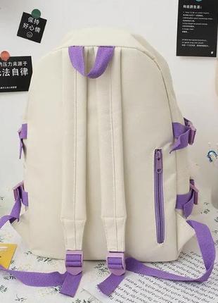 Жіночий рюкзак набором пенал сумка брелок значки дитячий набір6 фото