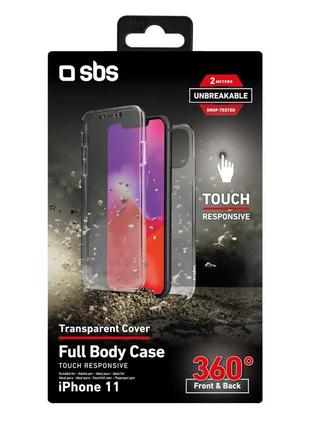 Чохол футляр sbs 360° full body cover for iphone 11 — unbreakable collection