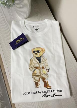 Футболка с медведем polo bear ralph lauren