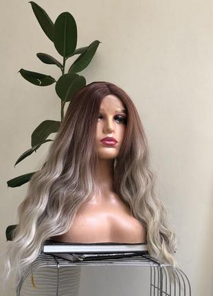 Перука kitto hair у кольорі омбре блонд з русого міні-імітація 65 см (6530)