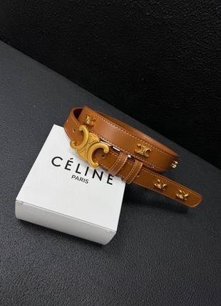 Шкіряний ремінь celine2 фото