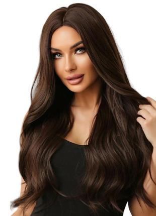 Парик длинный шоколад brown, термоволокно dc475-1