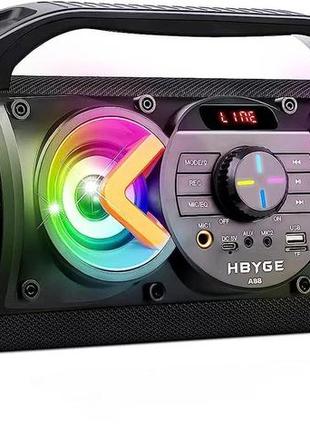 Колонка boombox, портативная колонка bluetooth, стереозвук 70 вт, красочные огни, двойной сабвуфер, fm-радио