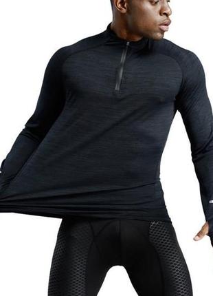 Кофта спортивная мужская чемп s thread borne черно-синий2 фото
