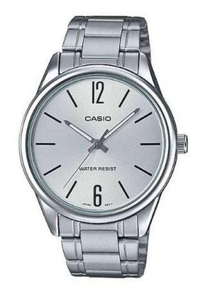 Чоловічий годинник casio mtp-v005d-7b, срібний колір