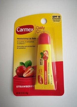 Бальзам для губ в тюбике "клубника" carmex lip balm