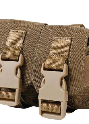 Тактичний підсумок під 2 гранати kiborg gu double mag pouch coyote