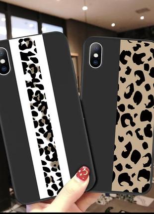 Защитный чехол "safari" для смартфона apple iphone  черный, леопардовый2 фото