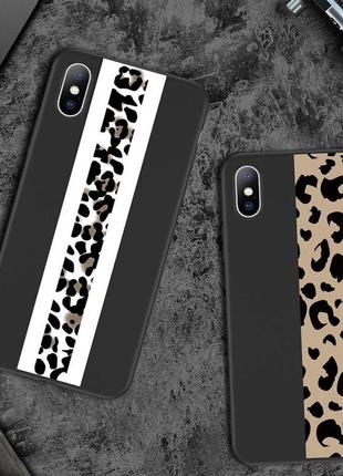 Защитный чехол "safari" для смартфона apple iphone  черный, леопардовый5 фото