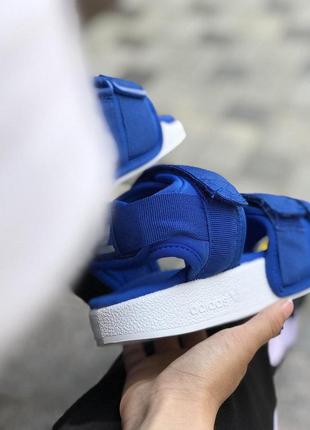 Женские сандалии adidas adilette blue white 💜 smb8 фото