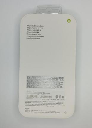 Чохол силіконовий silicone case для iphone x / xs з матовою поверхнею мікрофібра всередині бірюзовий колір5 фото