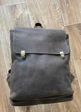 Стильный кожаный рюкзак для формата а4