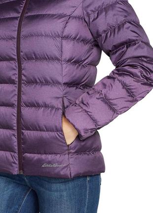 Ультра легкий пуховик eddie bauer women's cirruslite down hooded jacket xs5 фото