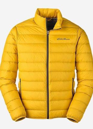 Ультралегкий пуховик eddie bauer men's cirruslite down spring jacket dk marigold reg m