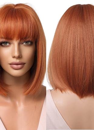 Перука kaily short ombre bob, натуральне синтетичне волосся6 фото