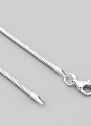 Серебряная цепь снейк плетение 925 пробы вес 5.1 грамм2 фото