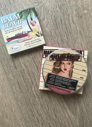 Thebalm bronzer balm beach, mary-lou manizer highlighter & shadow