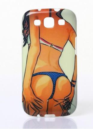 Силиконовый чехол "sexy girl" для samsung galaxy s3 i9300