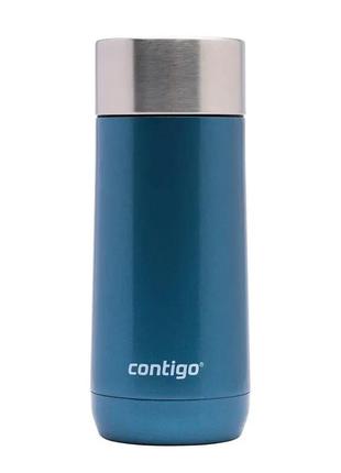 Термокружка contigo luxe autoseal 360 мл corn flower blue3 фото