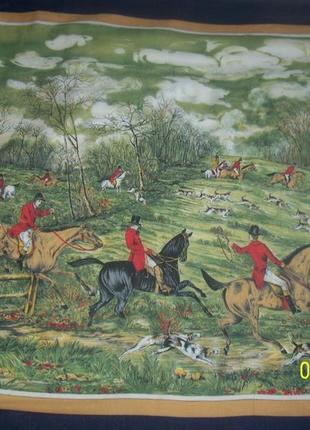 Платок картина  царская охота леди джи — герцогиня девонширская2 фото