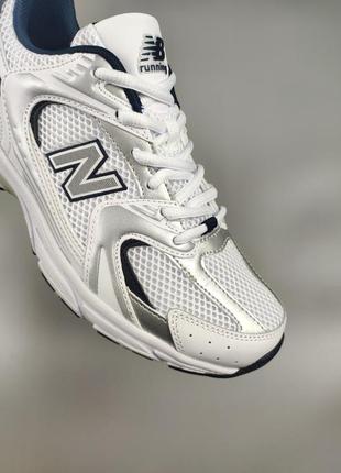 Жіночі кросівки new balance 530 white silver navy blue2 фото