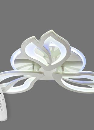 Люстра светодиодная 517 dlight 3color с пультом 70вт белый (01899)2 фото