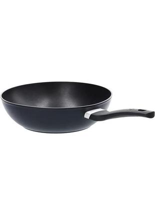 Сковорода masterchef wok(уценка.дефект ручки) с антипригарным покрытием 28 см для индукционной плиты, газовых,